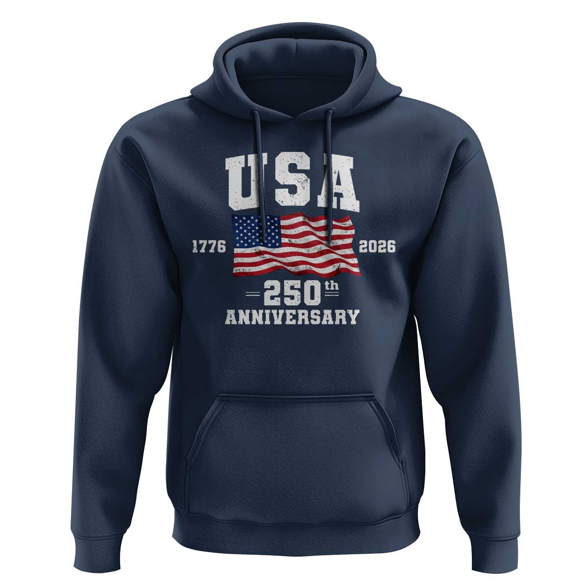 250th Anniversary USA 4th of July America US Flag Patriotic Hoodie