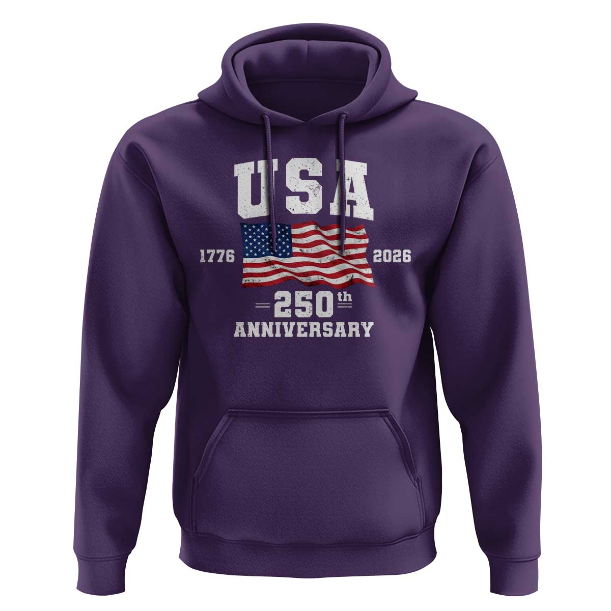 250th Anniversary USA 4th of July America US Flag Patriotic Hoodie