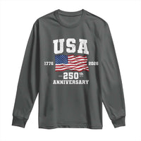 250th Anniversary USA 4th of July America US Flag Patriotic Long Sleeve Shirt
