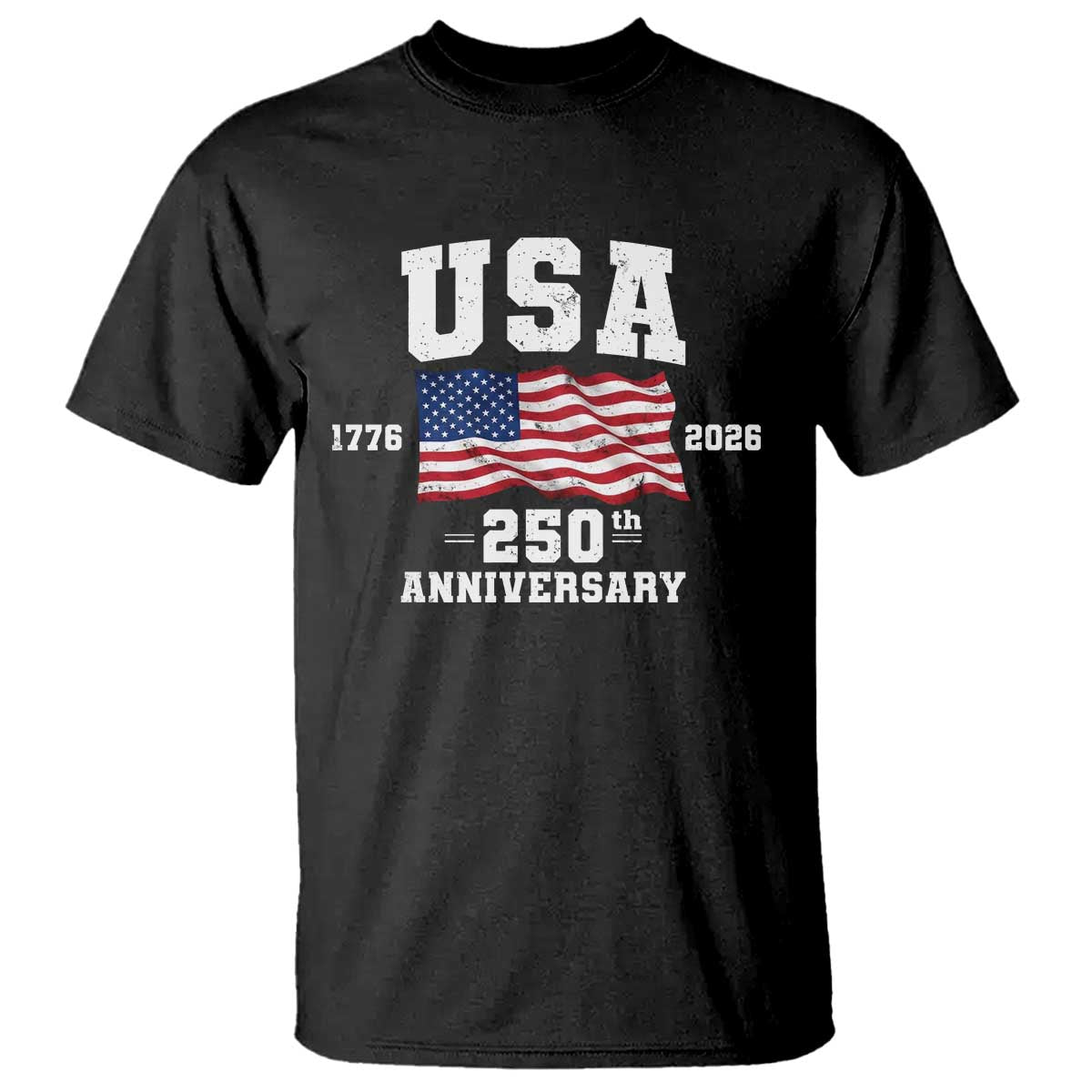 250th Anniversary USA 4th of July America US Flag Patriotic T Shirt
