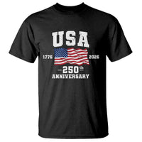 250th Anniversary USA 4th of July America US Flag Patriotic T Shirt