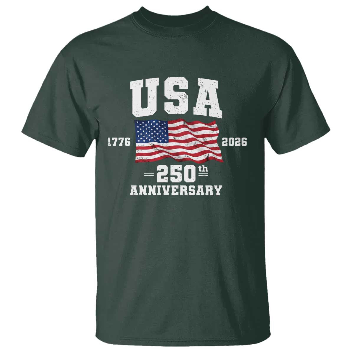 250th Anniversary USA 4th of July America US Flag Patriotic T Shirt