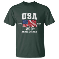 250th Anniversary USA 4th of July America US Flag Patriotic T Shirt