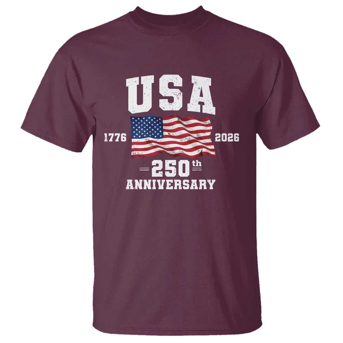250th Anniversary USA 4th of July America US Flag Patriotic T Shirt