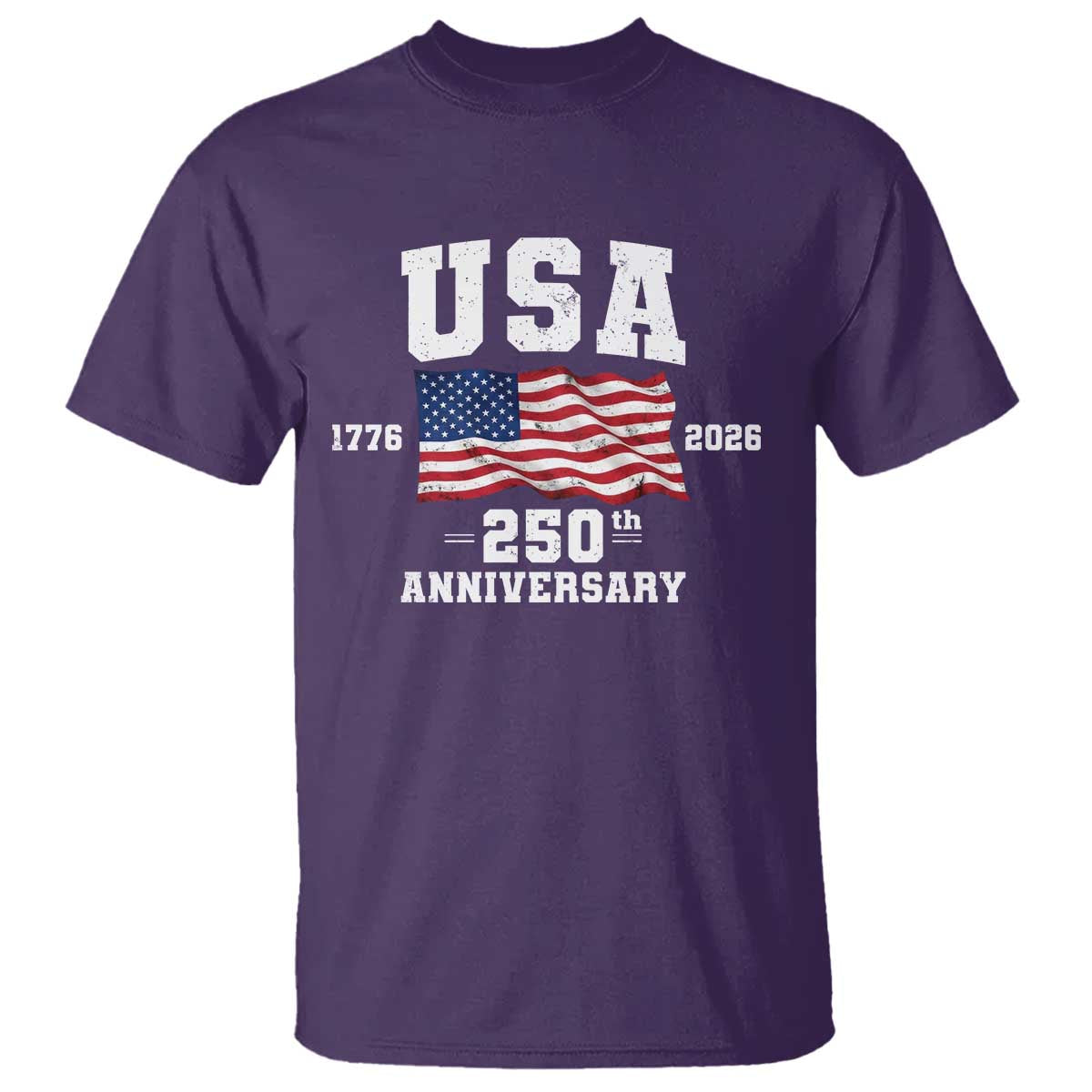 250th Anniversary USA 4th of July America US Flag Patriotic T Shirt