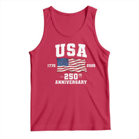 250th Anniversary USA 4th of July America US Flag Patriotic Tank Top