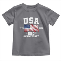 250th Anniversary USA 4th of July America US Flag Patriotic Toddler T Shirt
