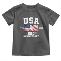 250th Anniversary USA 4th of July America US Flag Patriotic Toddler T Shirt