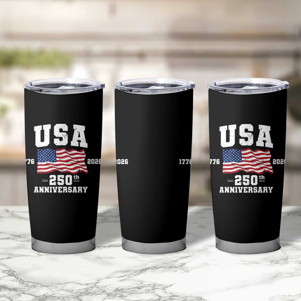 250th Anniversary USA 4th of July America US Flag Patriotic Tumbler Cup