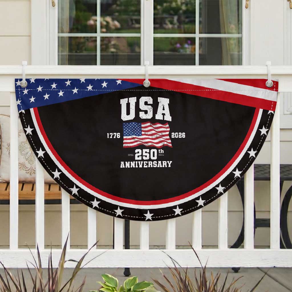 250th Anniversary USA 4th of July America US Flag Patriotic Fan Flag