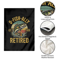 Fishing Retirement Garden Flag O Fish Ally Retired 2026 Fisherman Gifts