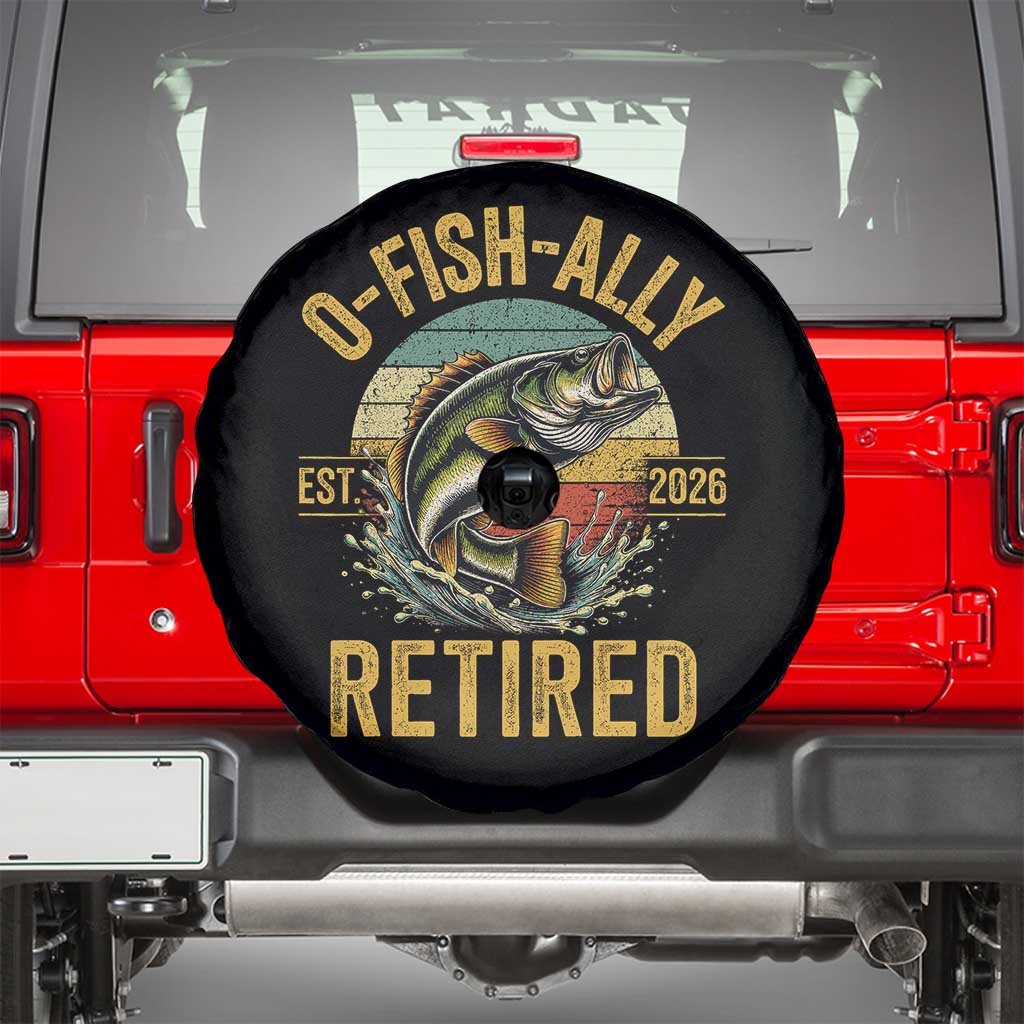 Fishing Retirement Spare Tire Cover O Fish Ally Retired 2026 Fisherman Gifts