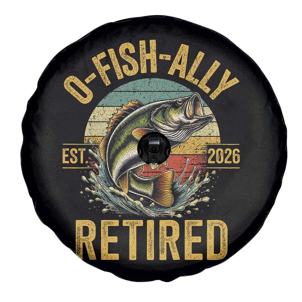 Fishing Retirement Spare Tire Cover O Fish Ally Retired 2026 Fisherman Gifts