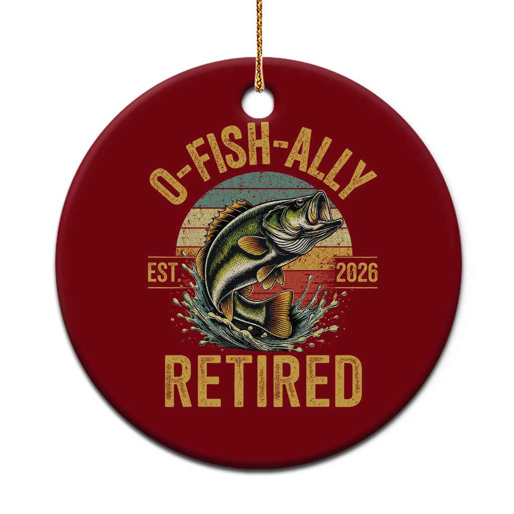 Fishing Retirement Ceramic Ornament O Fish Ally Retired 2026 Fisherman Gifts