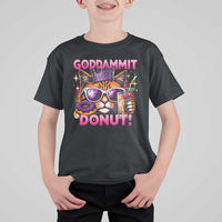 Funny Goddammit Cat Princess Meme T Shirt For Kid Cartoon Style