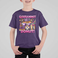 Funny Goddammit Cat Princess Meme T Shirt For Kid Cartoon Style