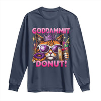 Funny Goddammit Cat Princess Meme Long Sleeve Shirt Cartoon Style