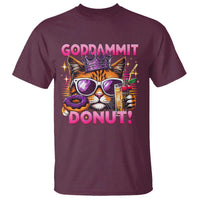 Funny Goddammit Cat Princess Meme T Shirt Cartoon Style