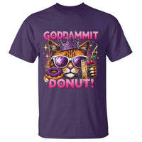 Funny Goddammit Cat Princess Meme T Shirt Cartoon Style