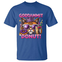 Funny Goddammit Cat Princess Meme T Shirt Cartoon Style