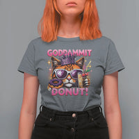 Funny Goddammit Cat Princess Meme T Shirt For Women Cartoon Style