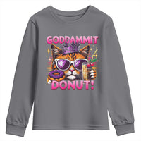 Funny Goddammit Cat Princess Meme Youth Sweatshirt Cartoon Style
