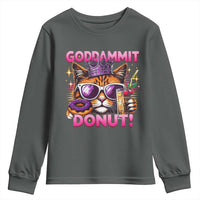 Funny Goddammit Cat Princess Meme Youth Sweatshirt Cartoon Style