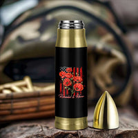 Remember And Honor Memorial Day Bullet Tumbler Red Poppy Flowers