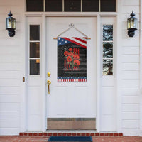 Remember And Honor Memorial Day Patriotic Garden Flag Red Poppy Flowers