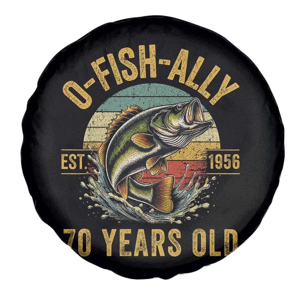 Fishing 70th Birthday Spare Tire Cover O Fish Ally 70 Years Old Fisherman Gifts