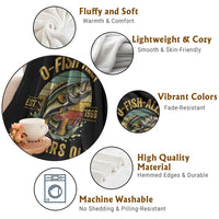 Fishing 60th Birthday Throw Blanket O Fish Ally 60 Years Old Fisherman Gifts