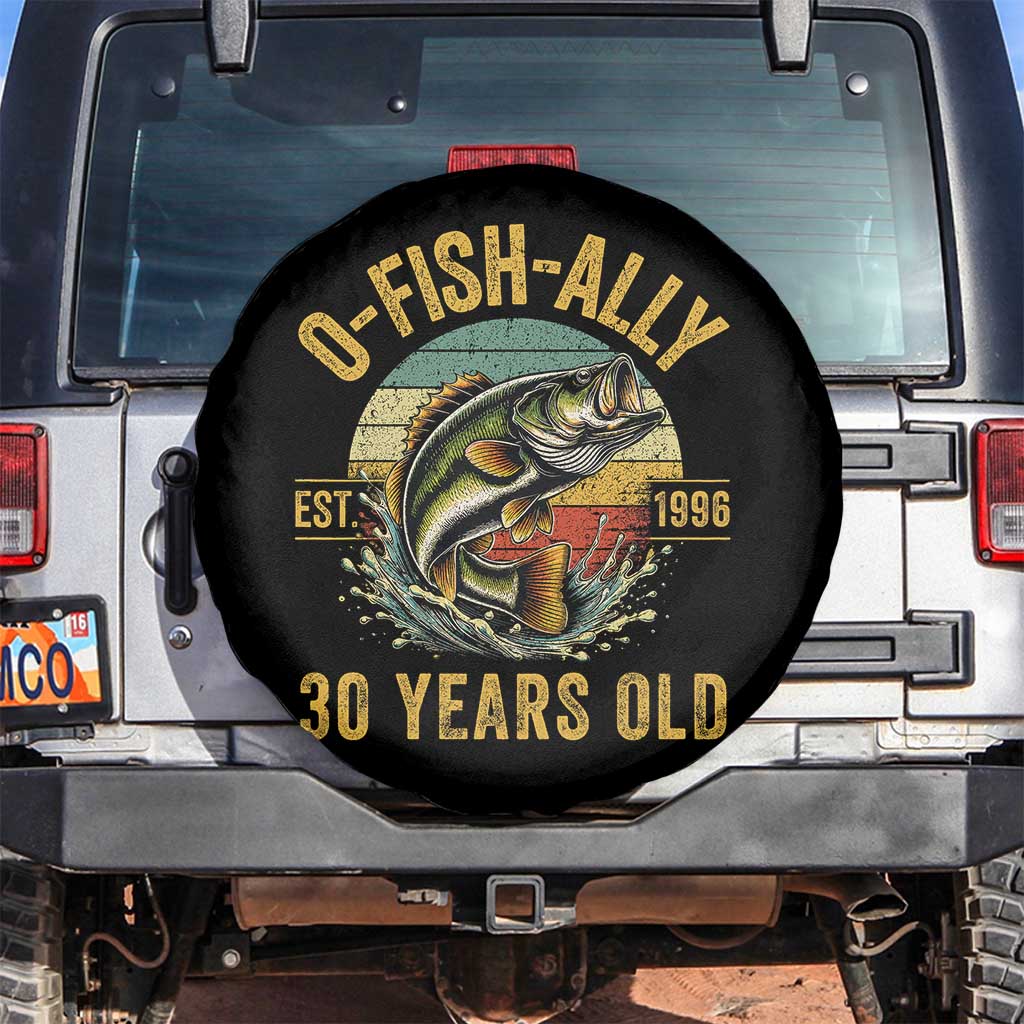 Fishing 30th Birthday Spare Tire Cover O Fish Ally 30 Years Old Fisherman Gifts