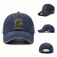 Fishing 40th Birthday Washed Cotton Baseball Cap O Fish Ally 40 Years Old Fisherman Gifts