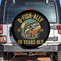 Fishing 50th Birthday Spare Tire Cover O Fish Ally 50 Years Old Fisherman Gifts