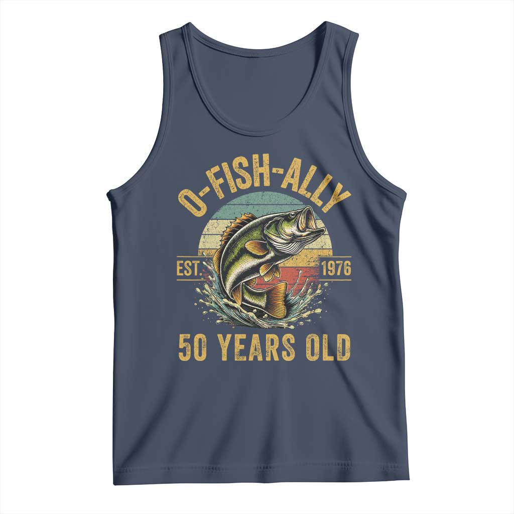 Fishing 50th Birthday Tank Top O Fish Ally 50 Years Old Fisherman Gifts