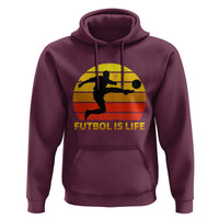 Funny Football Hoodie Futbol Is Life Vintage Soccer Lover - Wonder Print Shop
