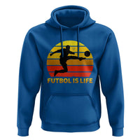 Funny Football Hoodie Futbol Is Life Vintage Soccer Lover - Wonder Print Shop