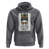Funny Aunt Hoodie Love Spoil Give Them Back Auntie Life Messy Bun - Wonder Print Shop