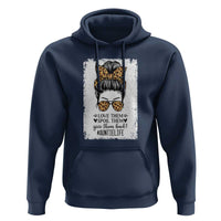 Funny Aunt Hoodie Love Spoil Give Them Back Auntie Life Messy Bun - Wonder Print Shop