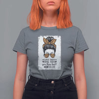 Funny Aunt T Shirt For Women Love Spoil Give Them Back Auntie Life Messy Bun - Wonder Print Shop