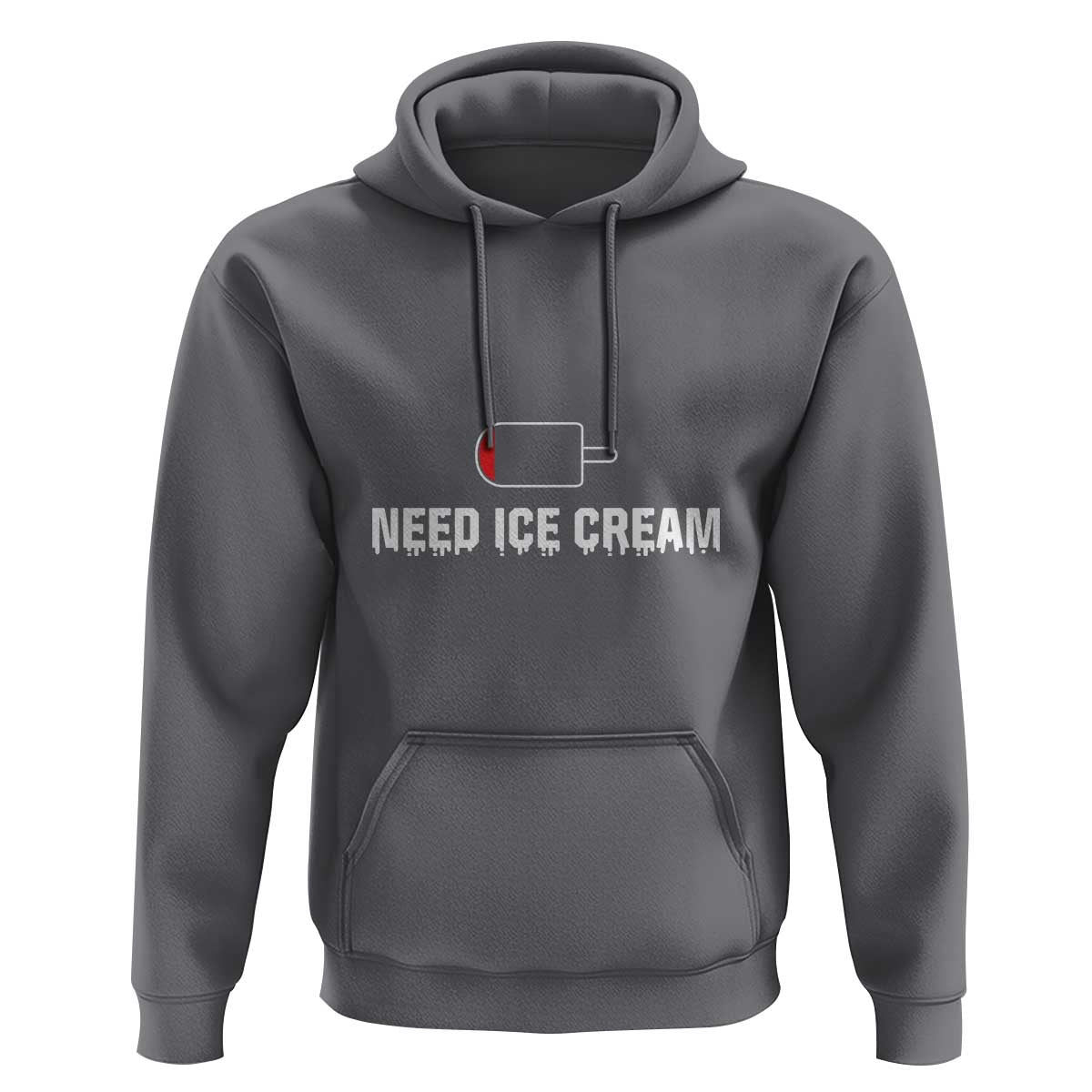 Funny Need Ice Cream Hoodie Cool Summer Vacation Low Battery - Wonder Print Shop