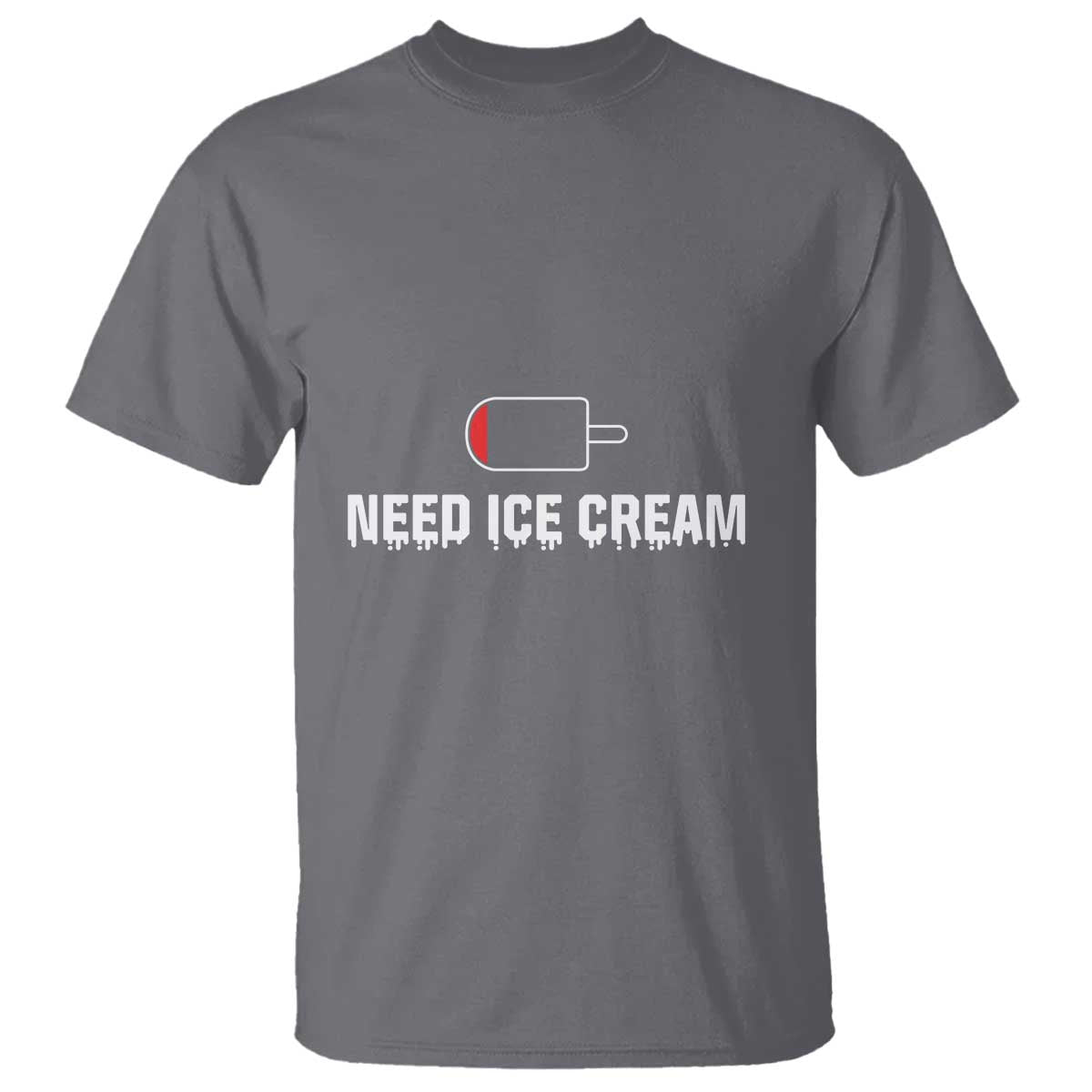Funny Need Ice Cream T Shirt Cool Summer Vacation Low Battery - Wonder Print Shop