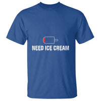 Funny Need Ice Cream T Shirt Cool Summer Vacation Low Battery - Wonder Print Shop