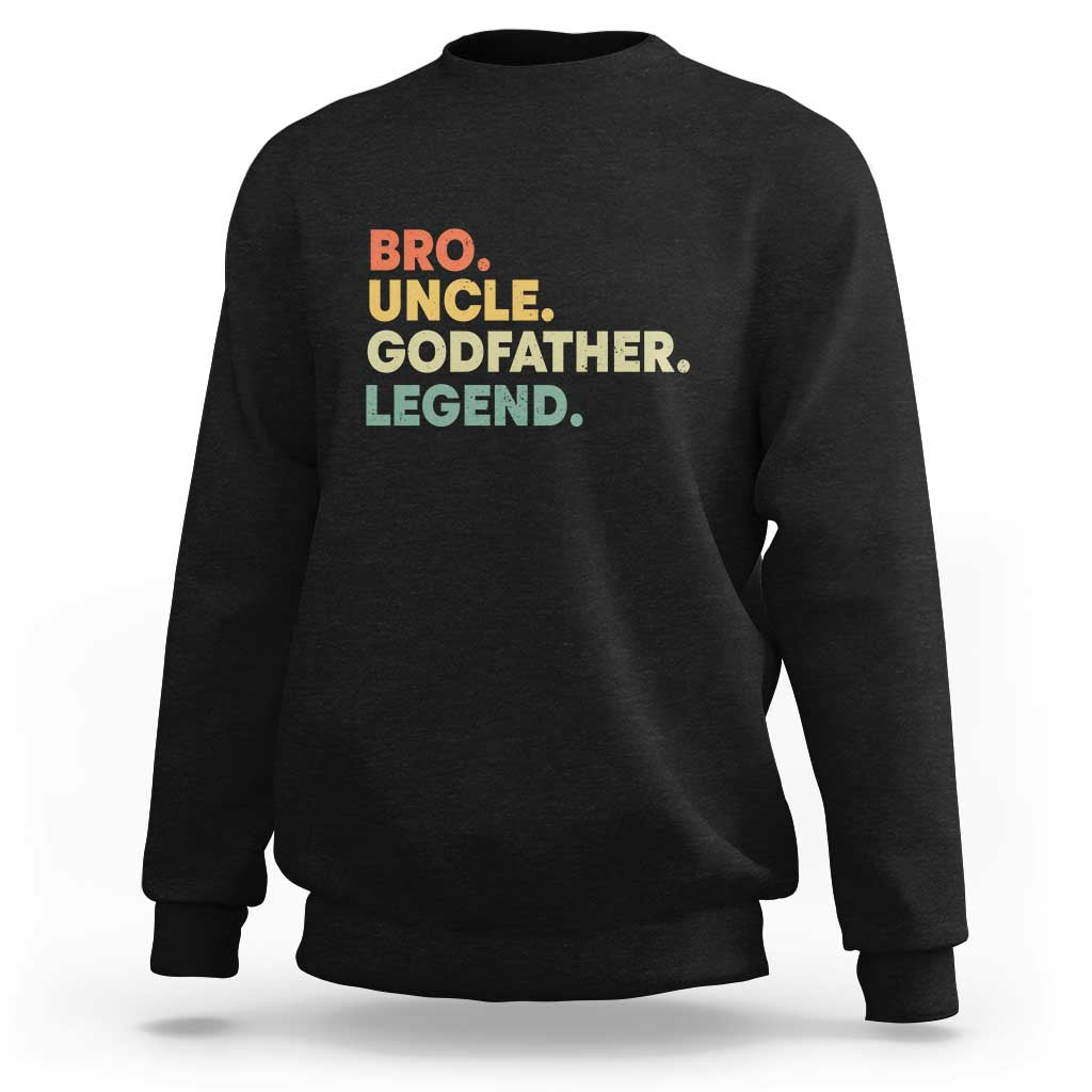 Funny Uncle Godfather Legend Sweatshirt Favourite Unc Family Relationship Father's Day - Wonder Print Shop