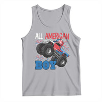 Funny All American Boy 4th Of July Tank Top Monster Trucks American Flag Fireworks - Wonder Print Shop