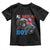 Funny All American Boy 4th Of July Toddler T Shirt Monster Trucks American Flag Fireworks - Wonder Print Shop