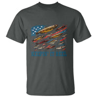 Funny Fisherman Keepin It Reel T Shirt Fishing Lure American Flag Bass Fishing - Wonder Print Shop