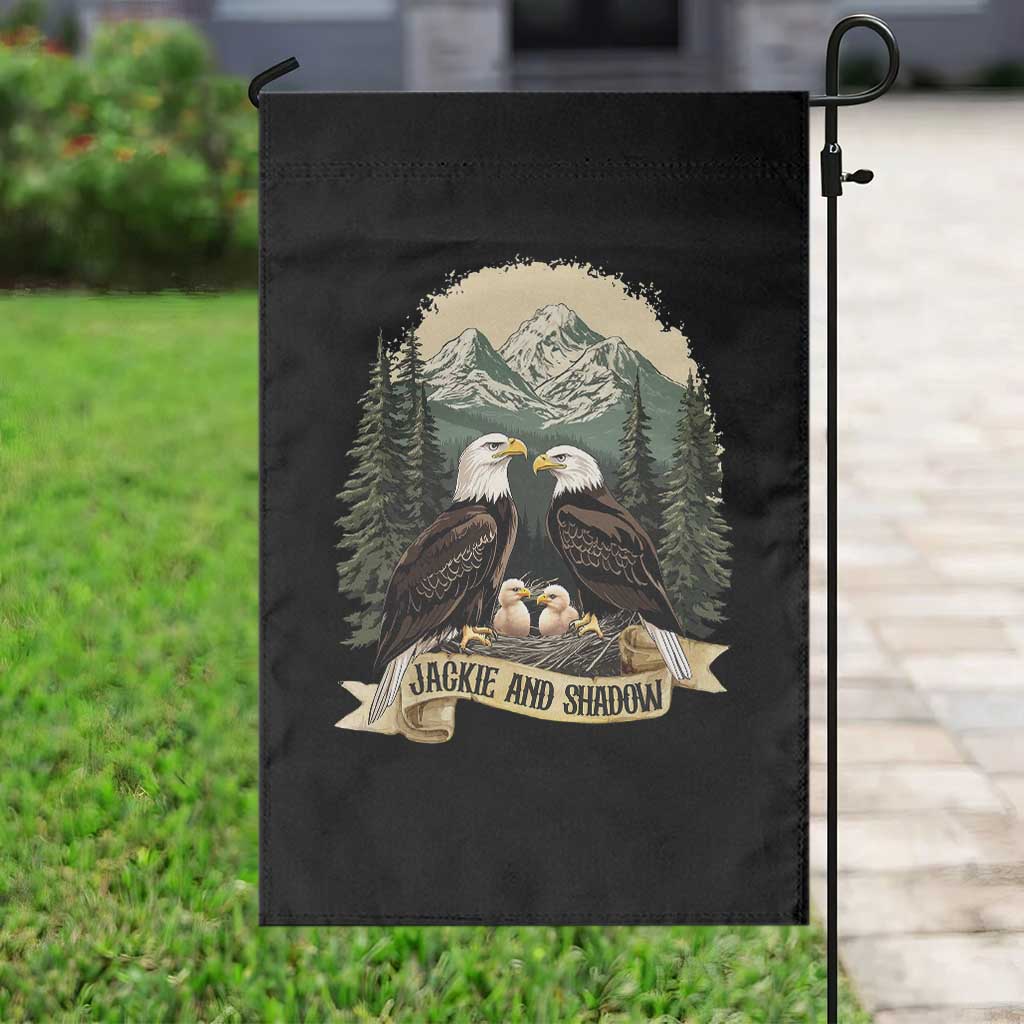 Funny Jackie And Shadow Eagle Family Matching Garden Flag Eagle Lover - Wonder Print Shop