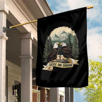 Funny Jackie And Shadow Eagle Family Matching Garden Flag Eagle Lover - Wonder Print Shop
