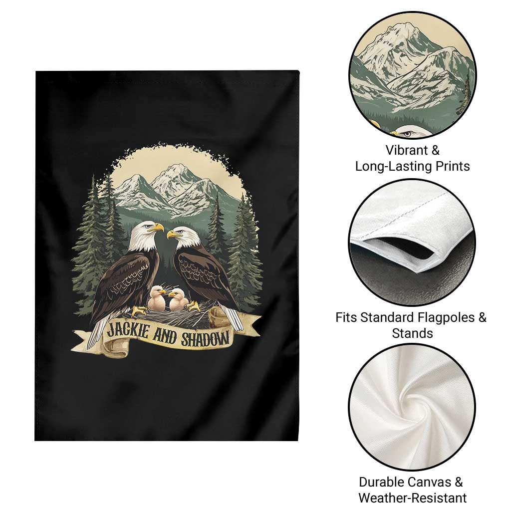 Funny Jackie And Shadow Eagle Family Matching Garden Flag Eagle Lover - Wonder Print Shop